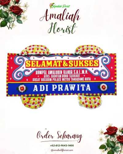 Karangan Bunga Ucapan Selamat di Api-api